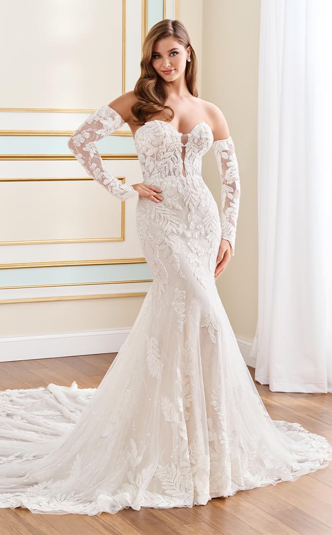 Fit and flare wedding dress