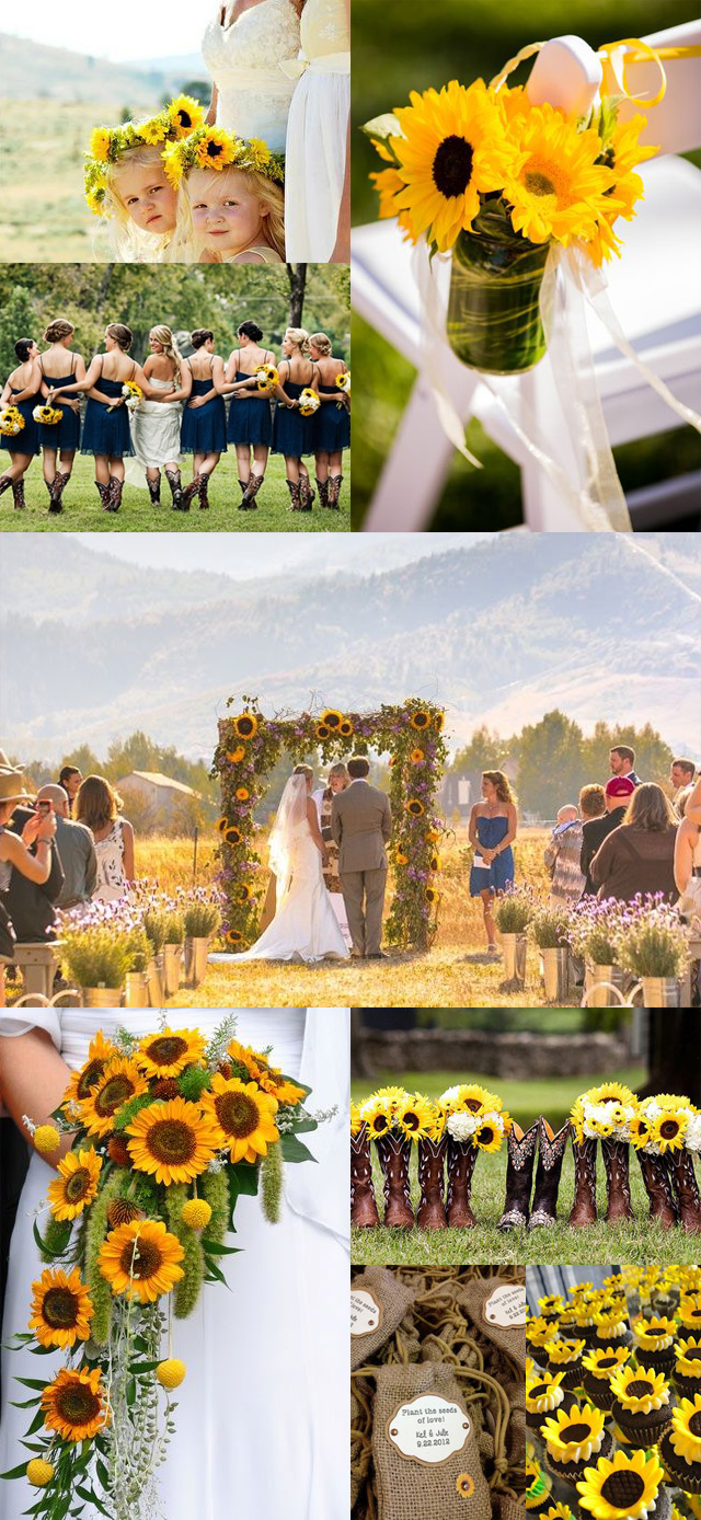 sunflower wedding we ♥ this! moncheribridals.com