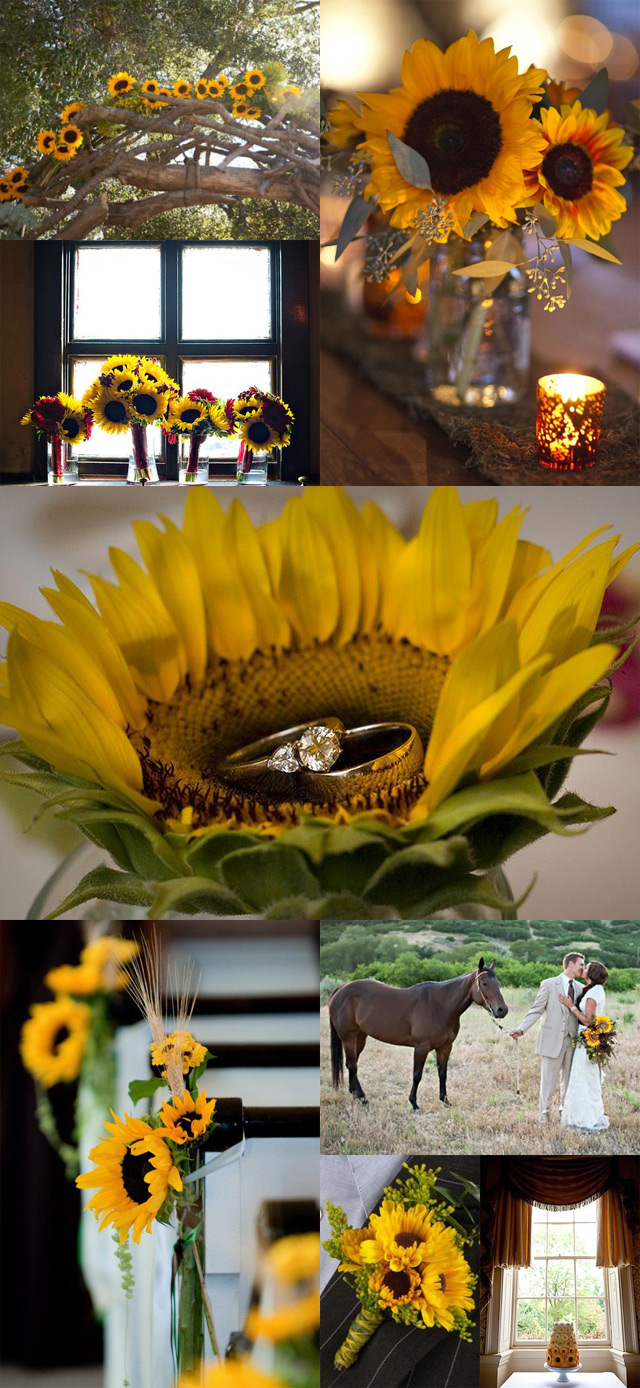 sunflower wedding we ♥ this! moncheribridals.com