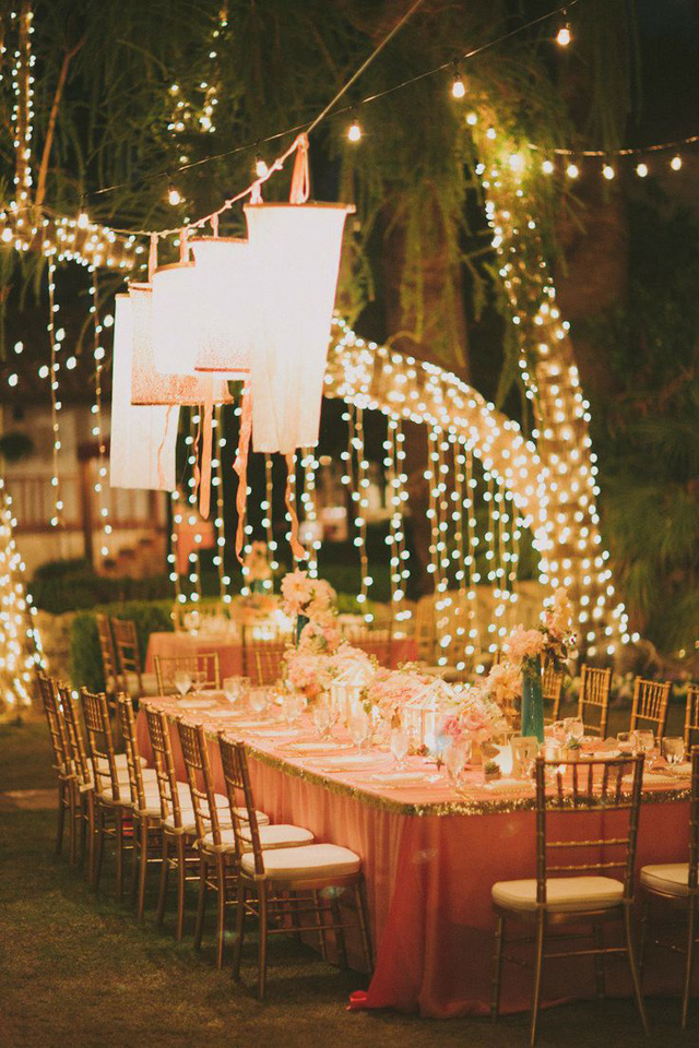 Wedding Magic with Twinkle Lights ~ we ♥ this! moncheribridals.com