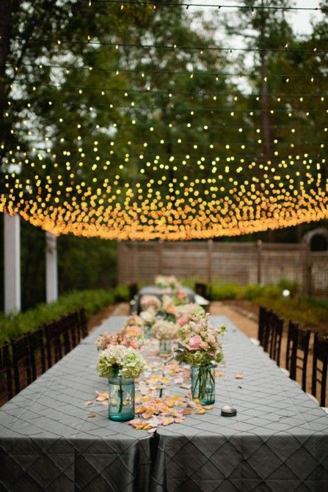 Wedding Magic with Twinkle Lights ~ we ♥ this! moncheribridals.com