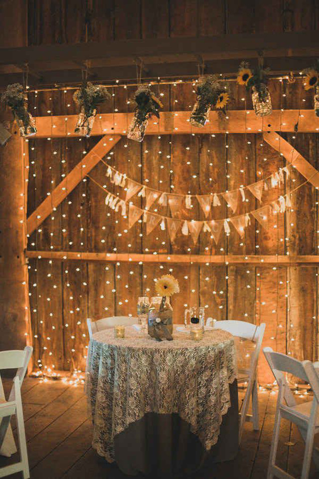 Wedding Magic with Twinkle Lights ~ we ♥ this! moncheribridals.com