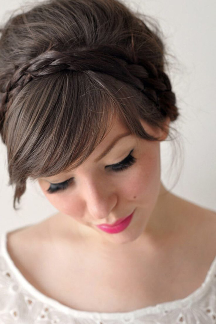 Hairstyle Update Updo Hairstyles For Long Hair With Bangs