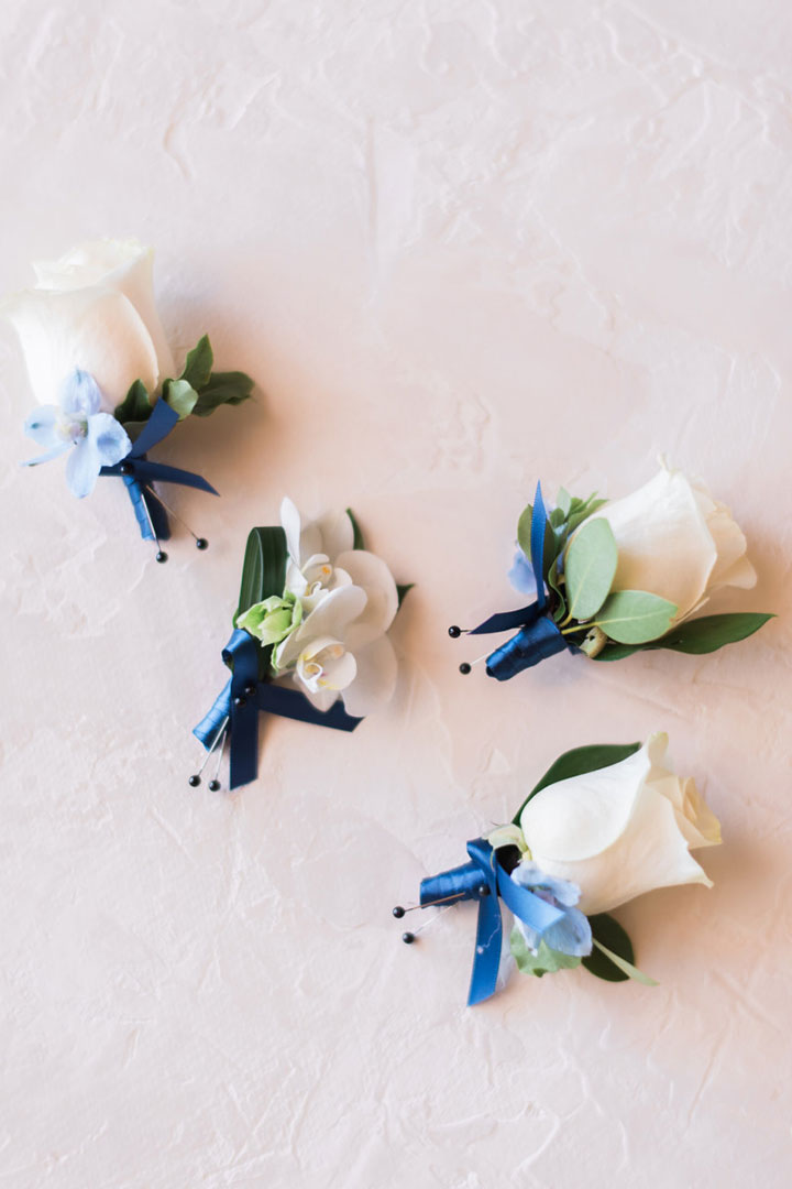 Classic White Wedding With A Little Blue Hue