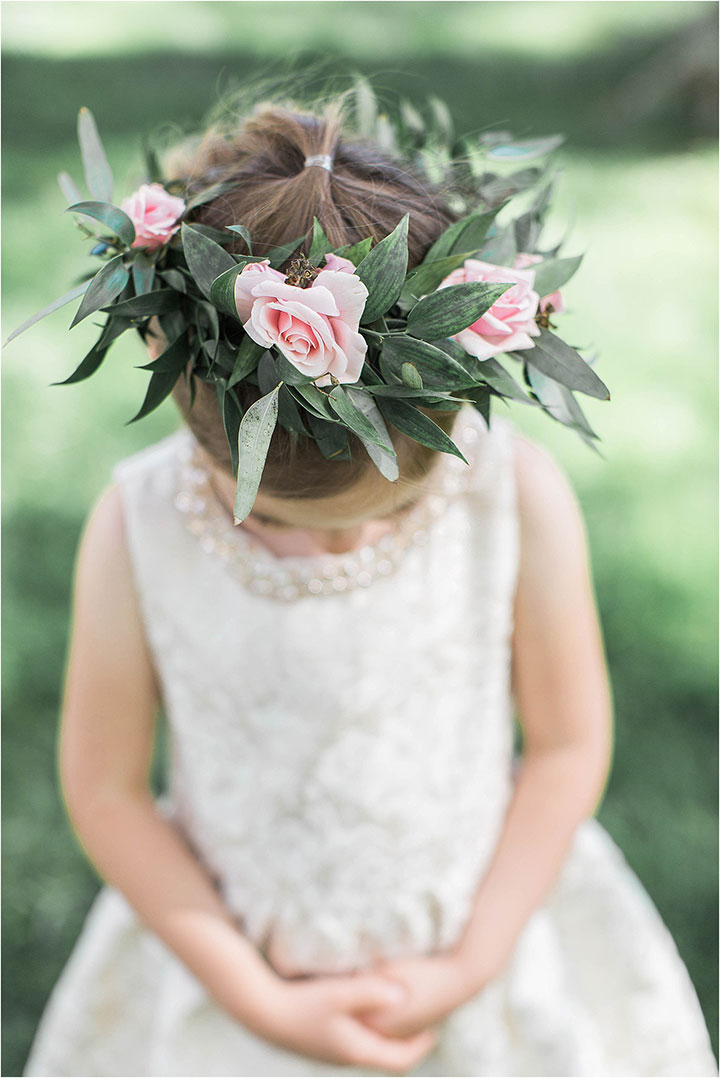 flower girl wreath to carry
