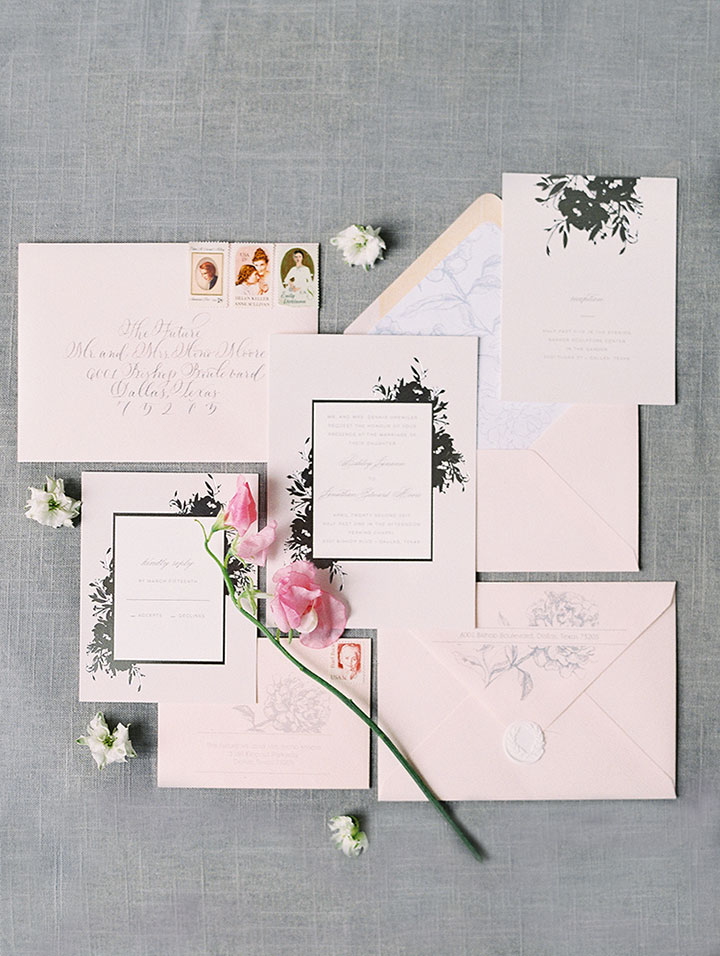 A Pale Pink, Mauve & Grey Wedding In Spring