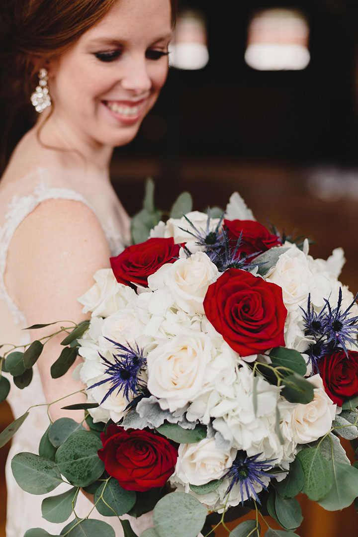 A Little Red, White & Blue Real Wedding Inspo