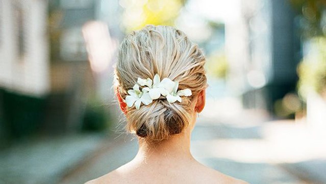 20 Low Updo Hair Styles for Brides Desktop Image