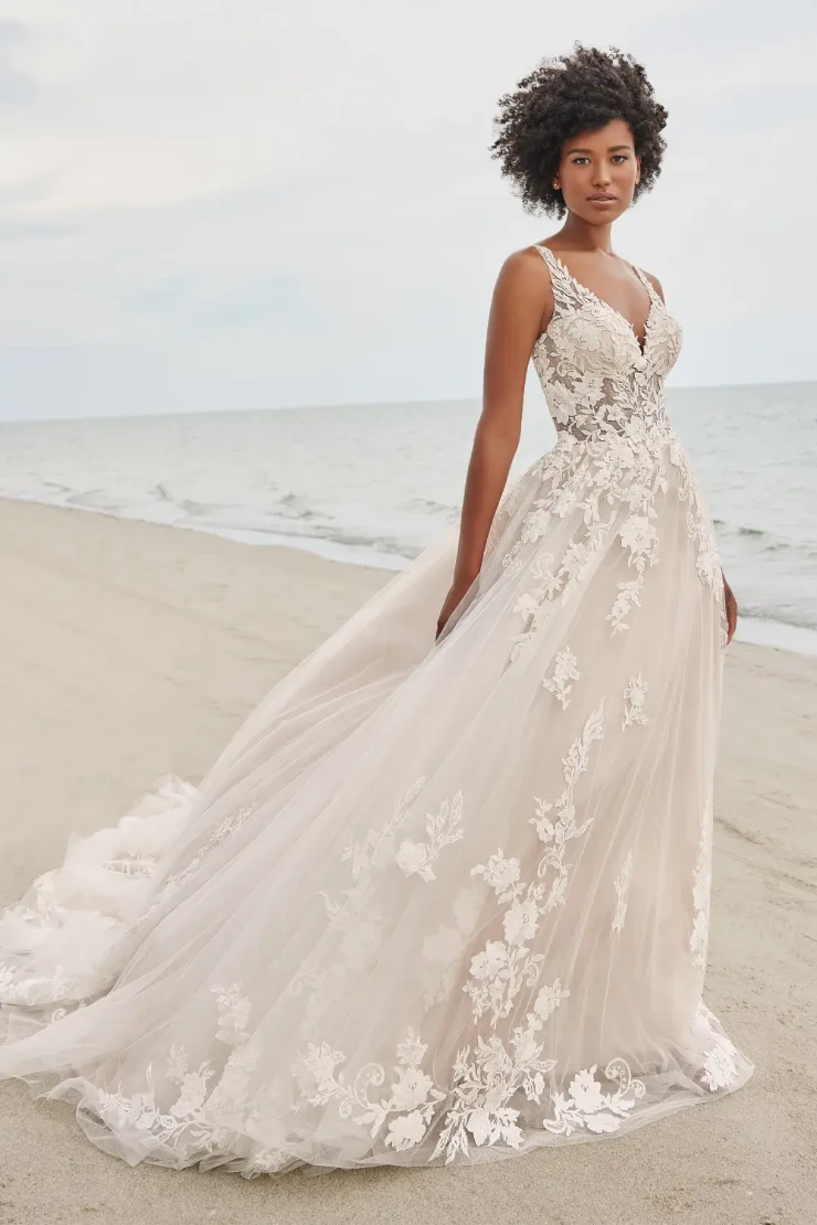 Palmer Floral Lace A-Line Wedding Dress